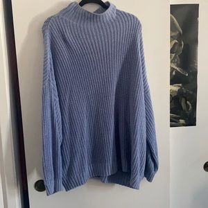 American Eagle Knitted Powered Blue Sweater